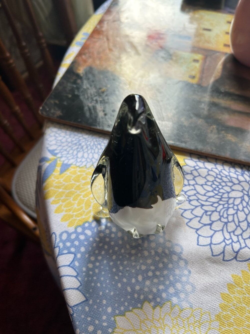 glass  murano    style penguin